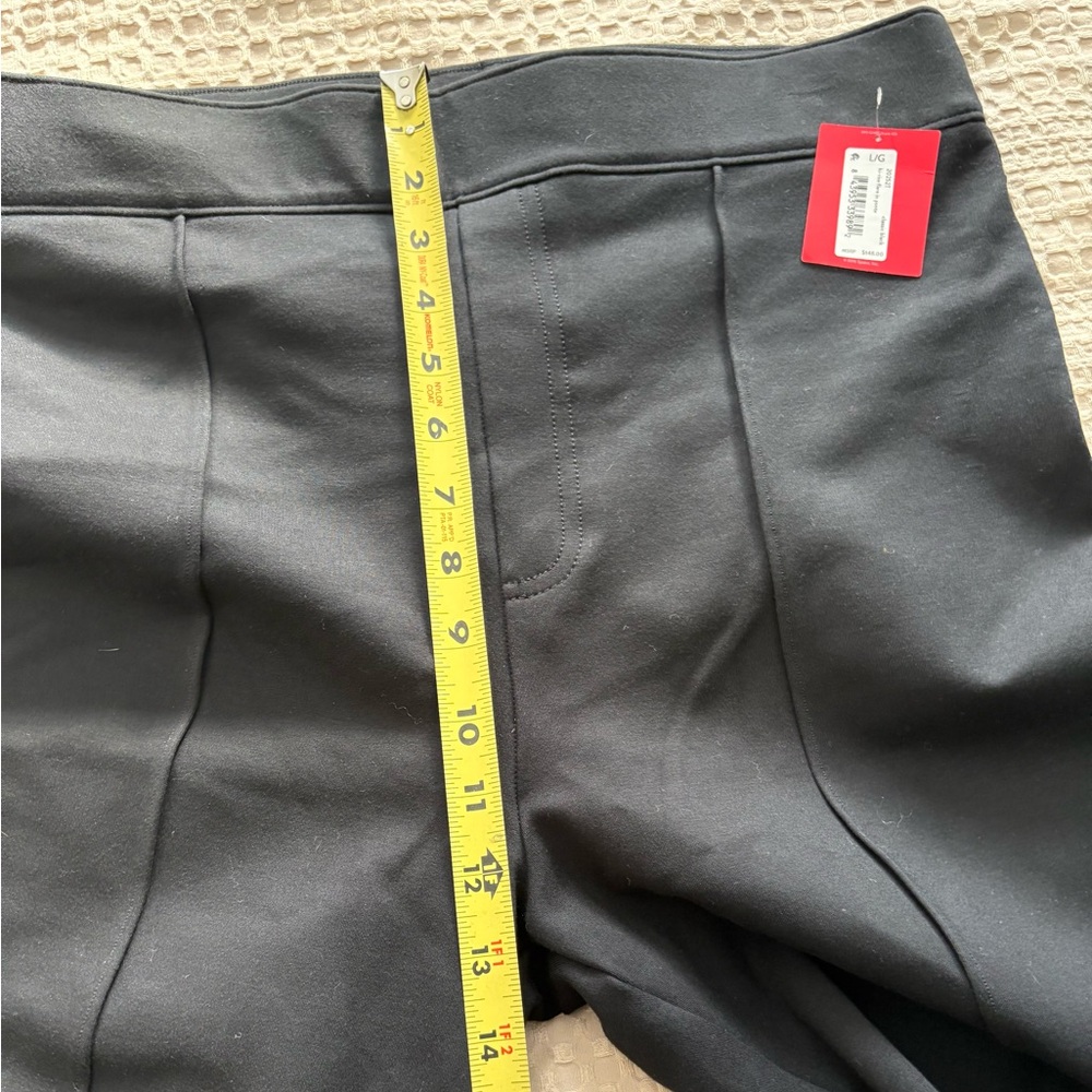SPANX NWT Hi-rise flare in ponte classic black pants. Size large tall. - Picture 8 of 10